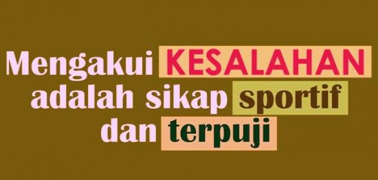 Mengakui Kesalahan